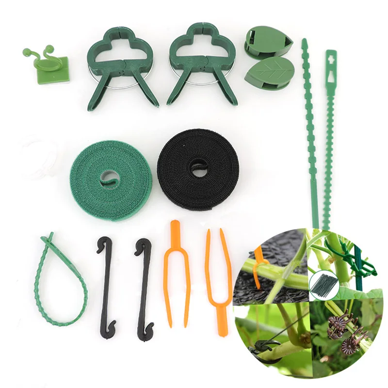 

Plastic Garden Plant Vine Flower Branch Support Clamping stand Clips Orchid Stem holder Fixing tools tomato Grow Tied Bundle K5