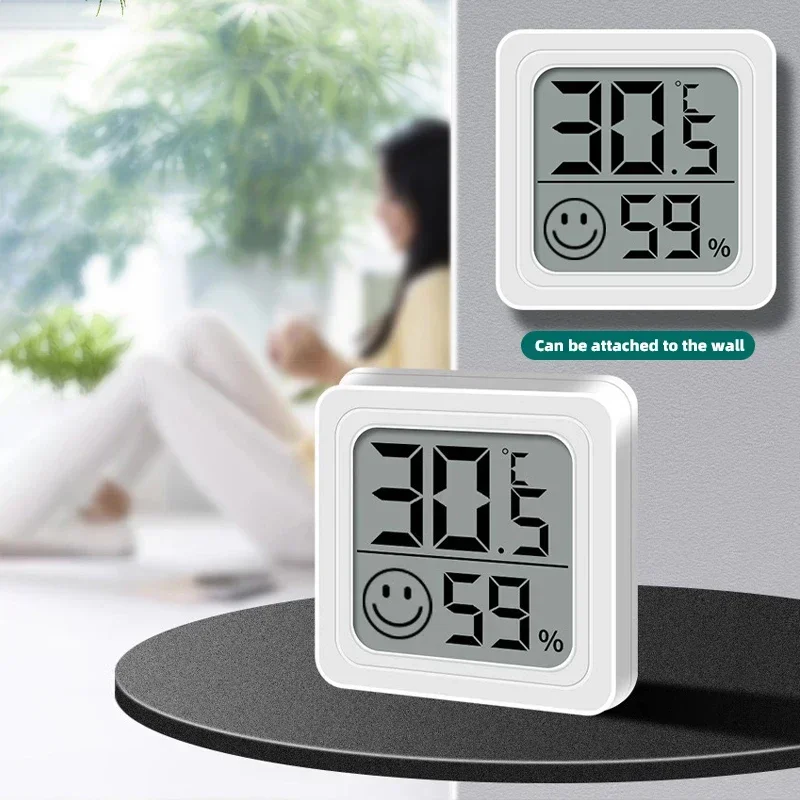 2025 Nieuwe Mini LCD Digitale Thermometer Hygrometer Binnenkamertemperatuur-vochtigheidsmeter Sensormeter Weerstation