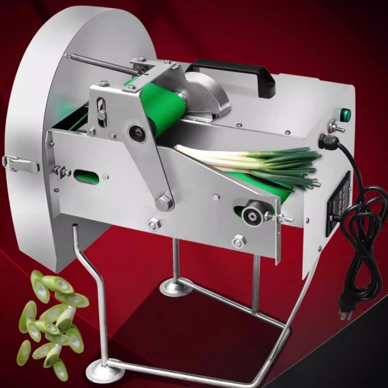 Commercial fully automatic small scallion cutter, multi-functional vegetable cutter