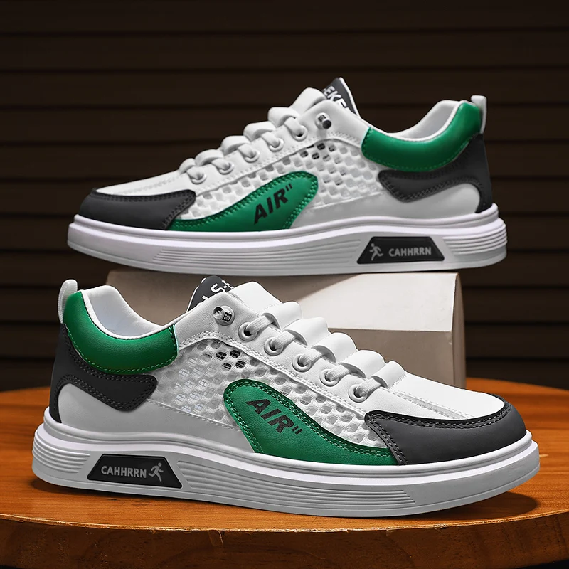 YRZL Men's Sneakers Shoes Board Shoes Non Slip Lightweight Sports Casual Shoes Comfortable Walking Gym Workout Men Board Shoe