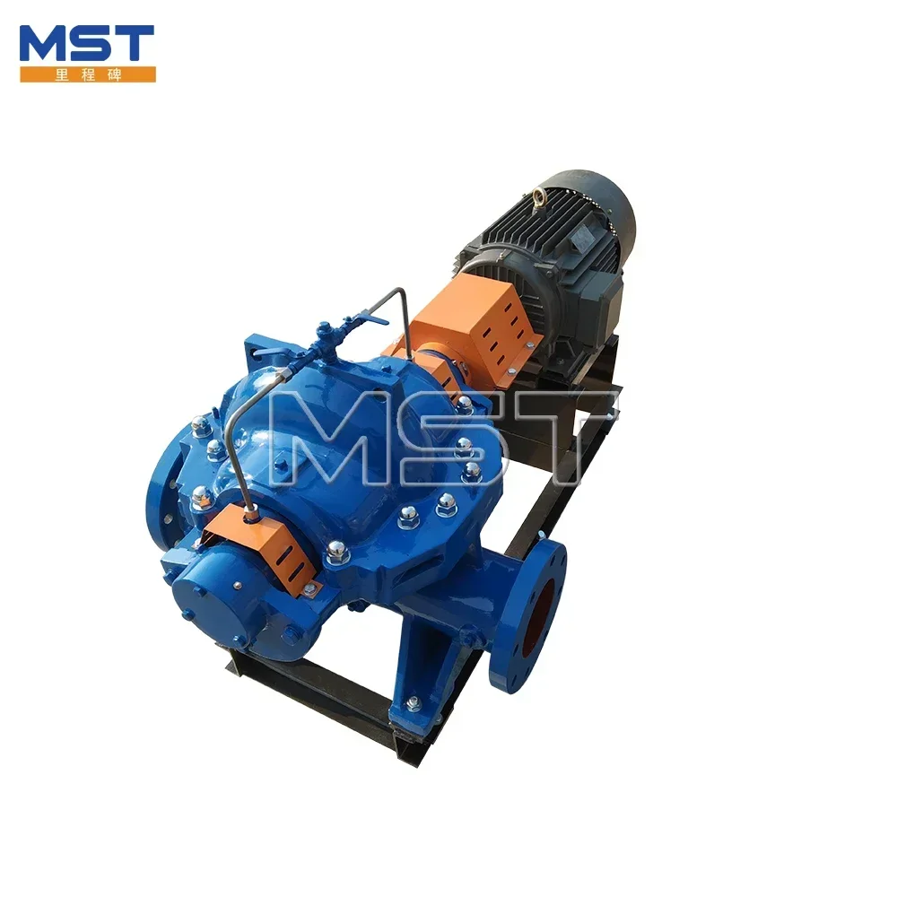 Operación estable Bomba centrífuga de doble succión de flujo grande de 12 pulgadas Bomba contra incendios con caja dividida