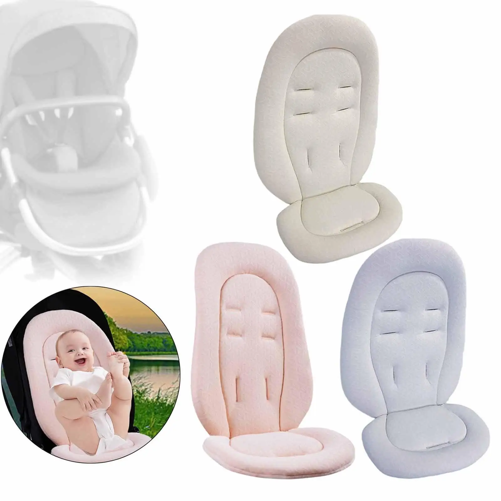 

Подкладка для детского сиденья, универсальный дышащий двусторонний мягкий коврик для коляски, сиденье для коляски