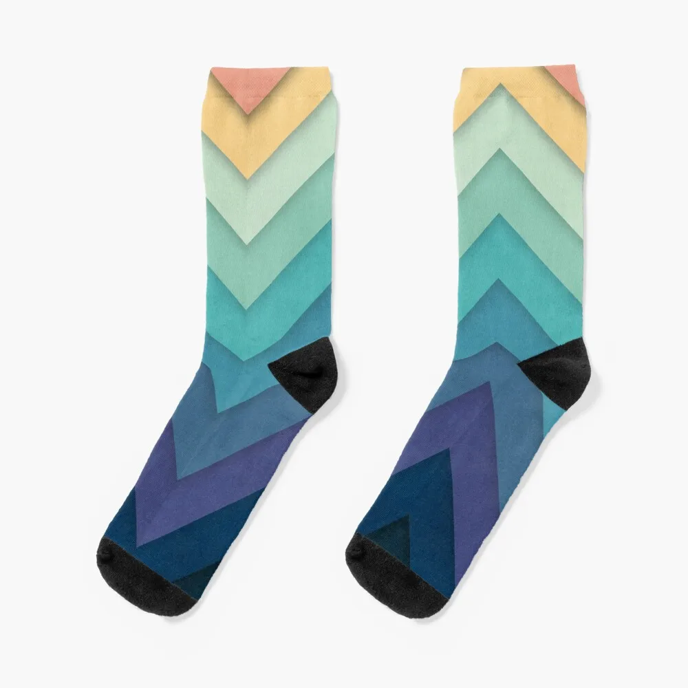 

Retro Chevrons 002 Socks Lots new year Socks For Men Women's