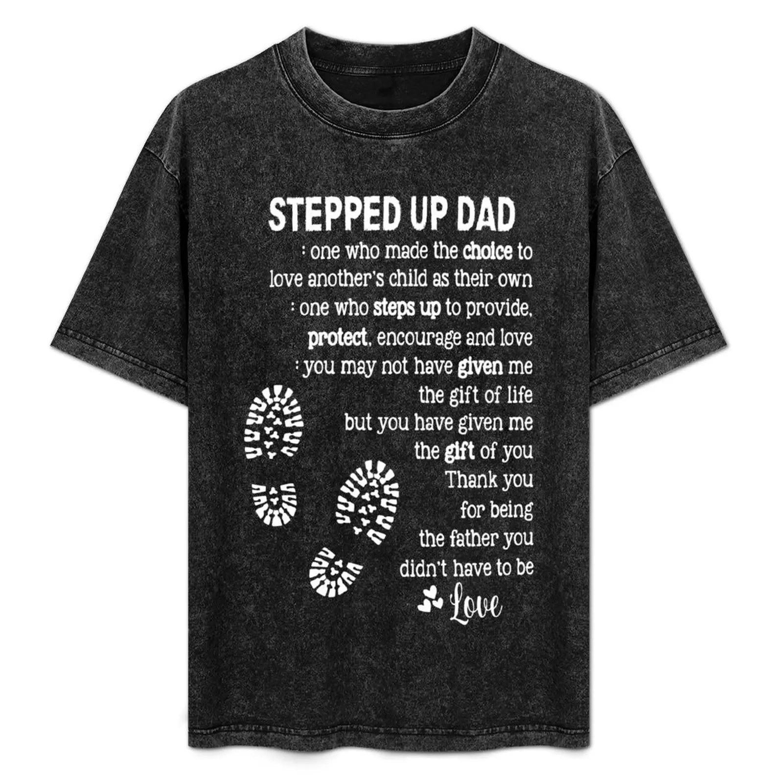

Stepped up Dad : Step Dad Thanks Letter Gift , Bonus Dad Thanks for Putting up With Mom T-Shirt