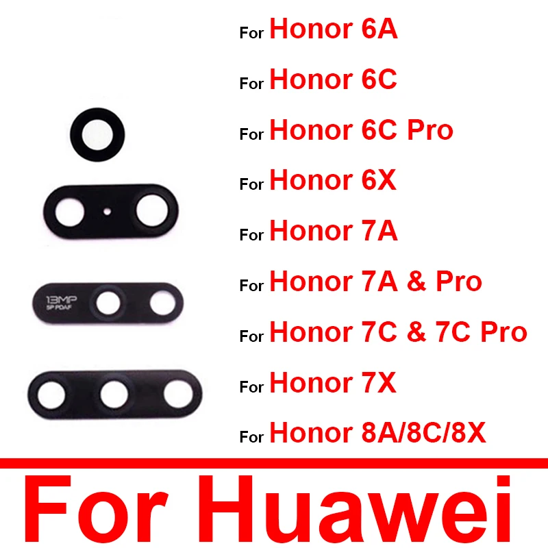 

Back Rear Camera Glass Lens For Huawei Honor 6A 6X 6C 7A 7C 7X Glass Lens Cover For Honor Play 6C 7A 7C Pro Camera Adhesive Glue