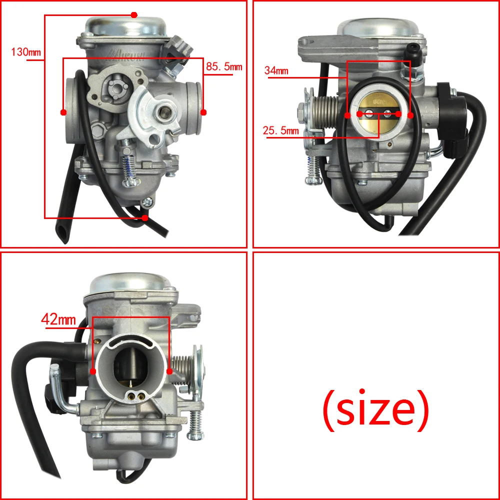 For Yamaha Ytx125 Ybr125 Ss125 Tvs150 Hlx150 Carburetor Carb