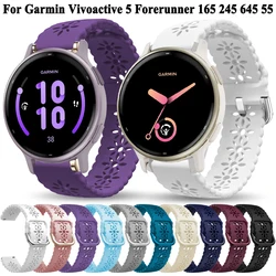 20mm Smart Watch Strap For Garmin Vivoactive 5 3 Bands Bracelet For Garmin Forerunner 165 645 245 55 Venu Sq 2 Plus Wristband