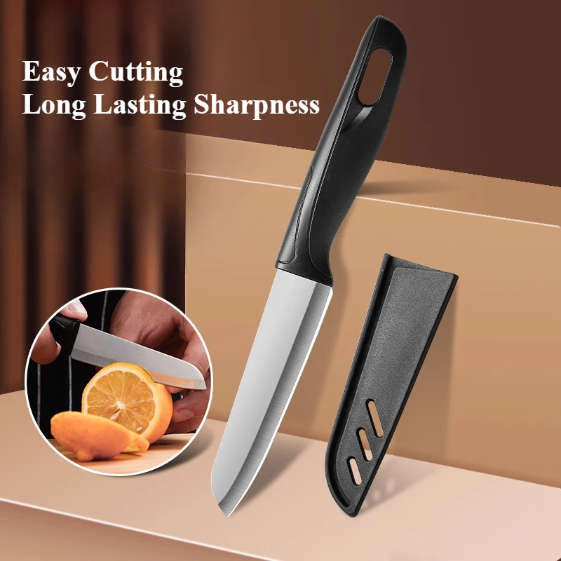 Fruit knife stainless steel sharp and durable household paring knife with portable knife cut vegetables cut fruits and vegetable
