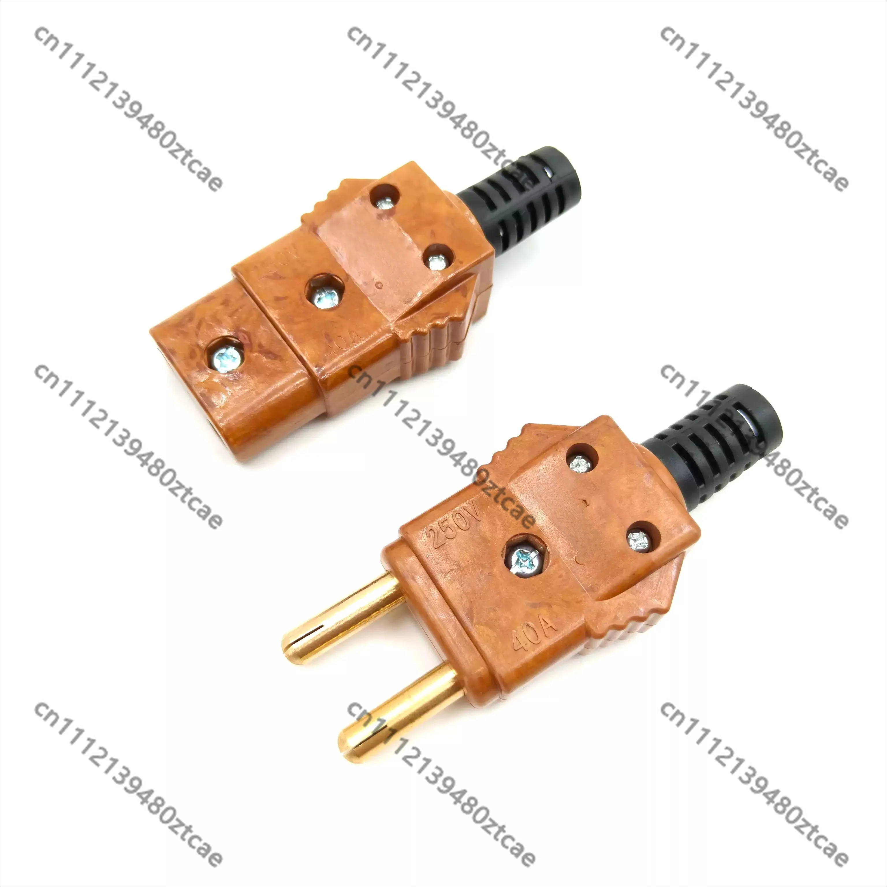 40A High Grade Bakelite Male Female Plug Cable Connector For Stage Light Audio Dimmer Box Power Connection