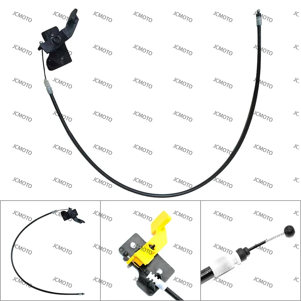 With Handle For Jeep Renegade 2015 2016 2017 2018  1pc Black Car Hood Release Cable Bonnet Engine Cord