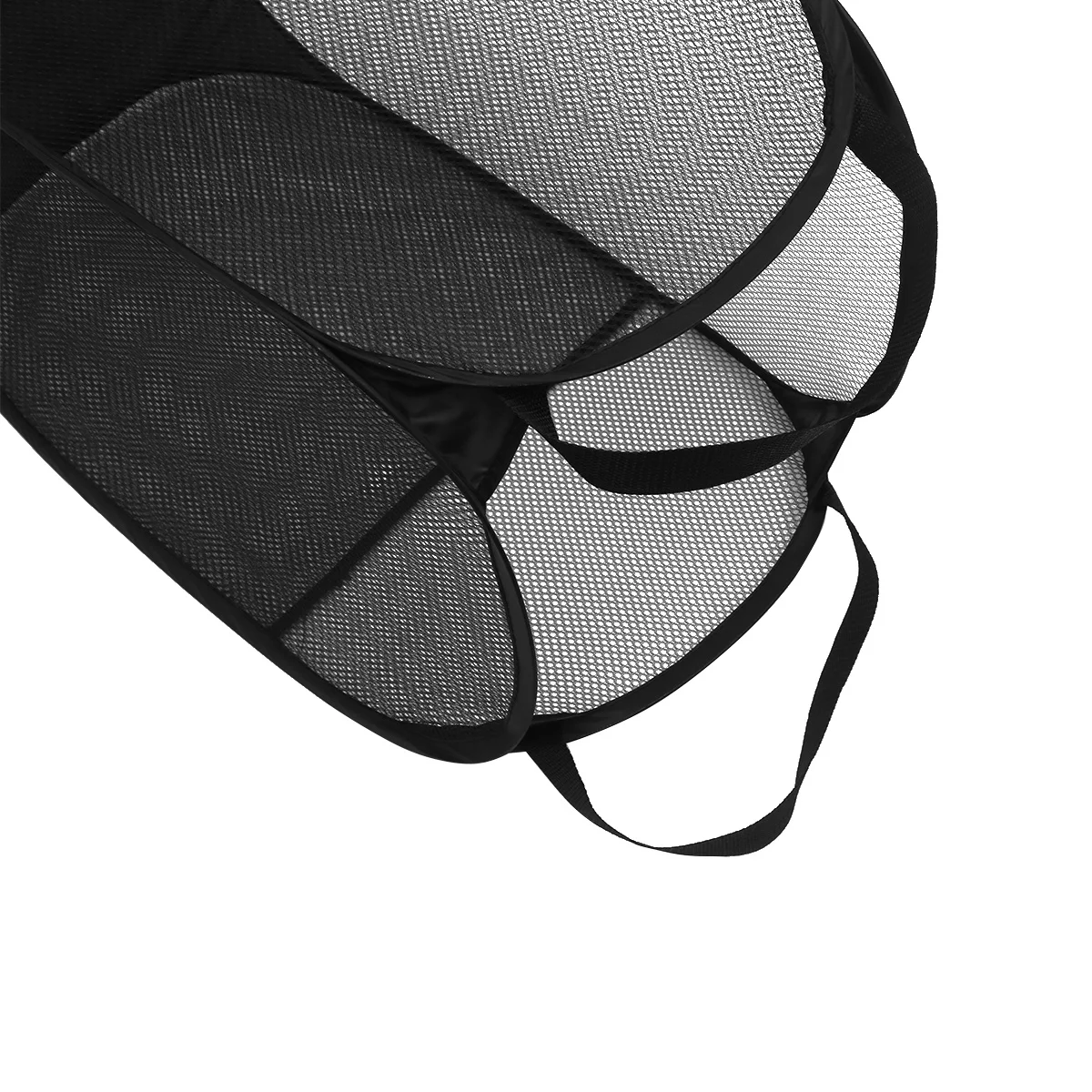 2 pçs malha popup cesto de lavanderia dobrável cesta de roupas para casa viagem faculdade dormitório armazenamento bin com alças leve pop-up