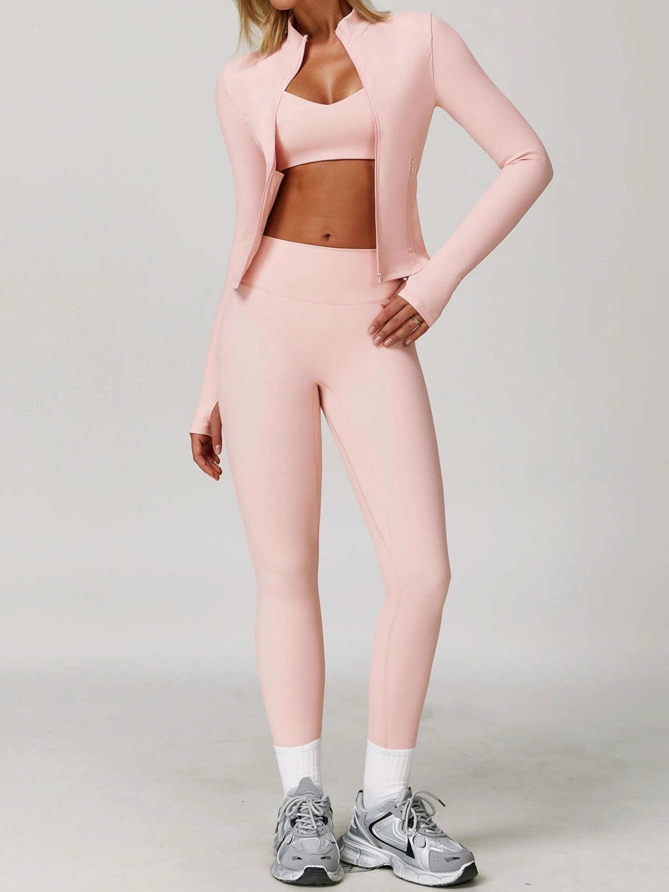 Set Yoga, Bra Olahraga Slim Fi - Yoga Fitness Jacket ulasan dan harga