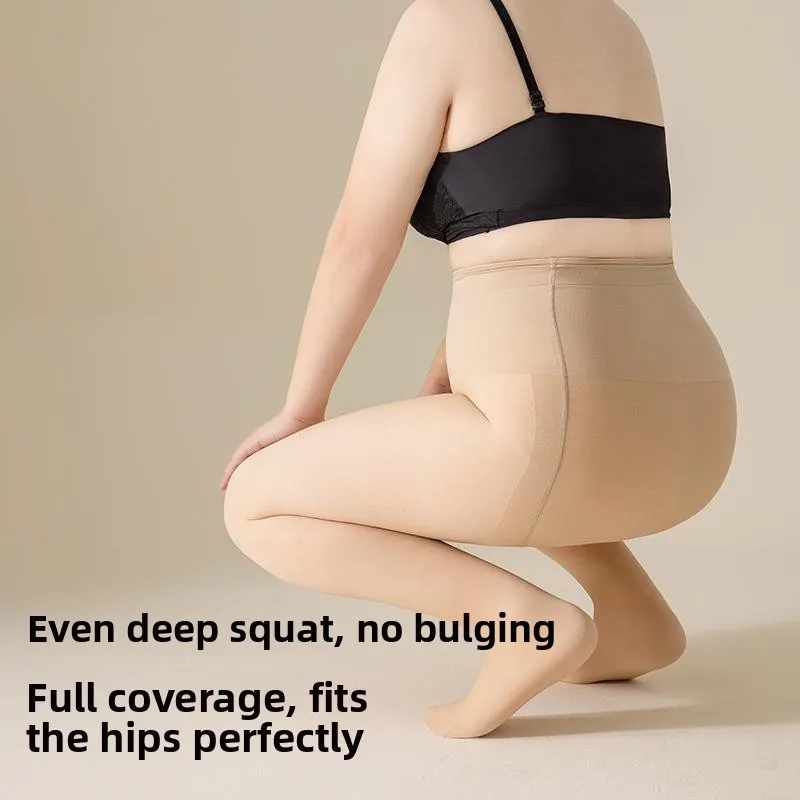 

Women's Fce Lined Tights Autumn Winter Bare Feeling Double Layer Leggings Slimming Stoings Comfortable Underwear Pants