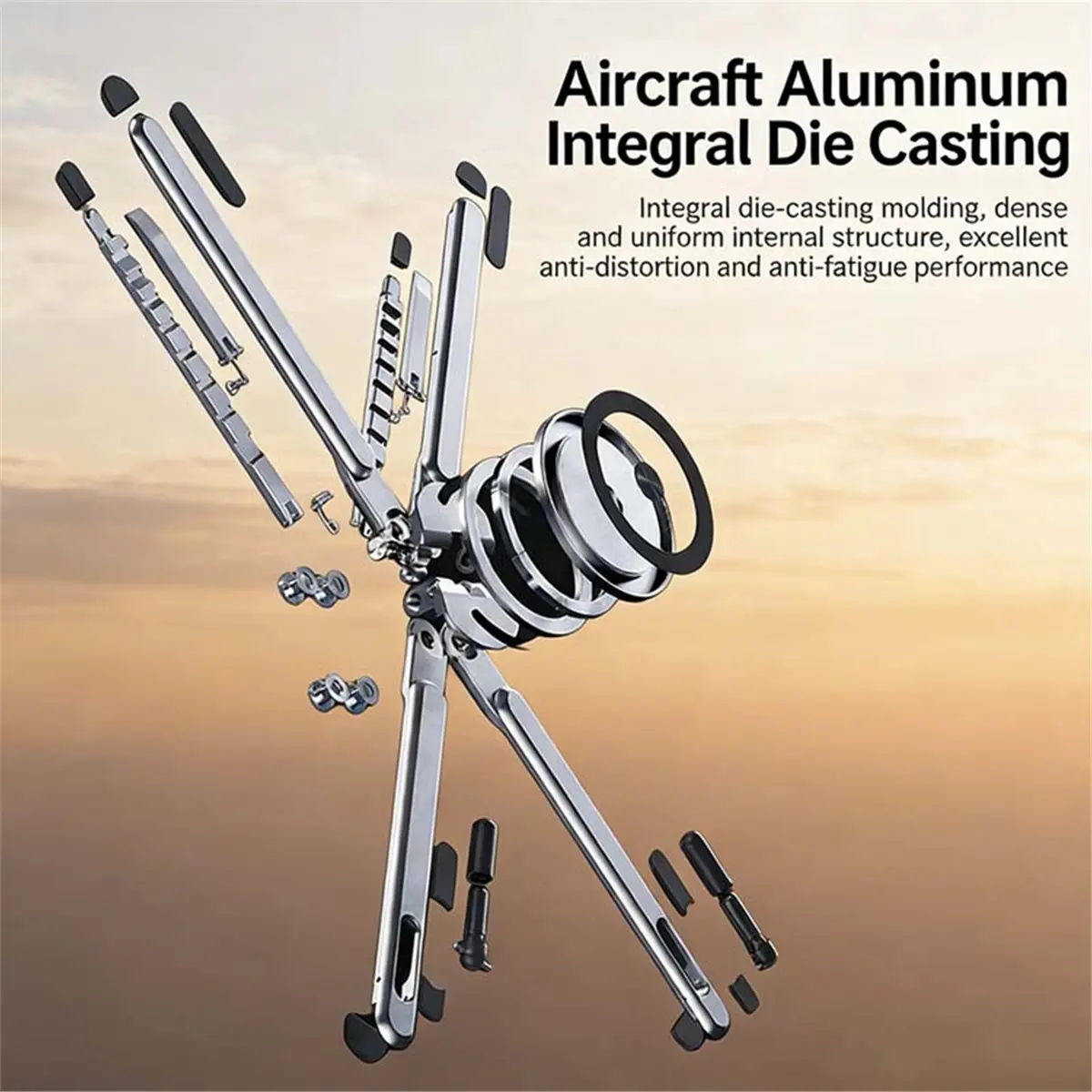 computer Multifunctional Magnetic Laptop Holder Foldable Tripod Portable Desk Stand for Phone Tablet Phone Loptop