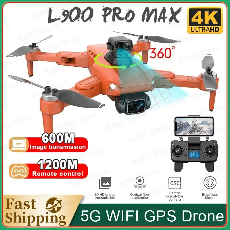 L900 Pro SE Max GPS Drone 4K Professional With FPV Camera Dron L900 Pro SE Foldable RC Quadcopter VS KF102 Max