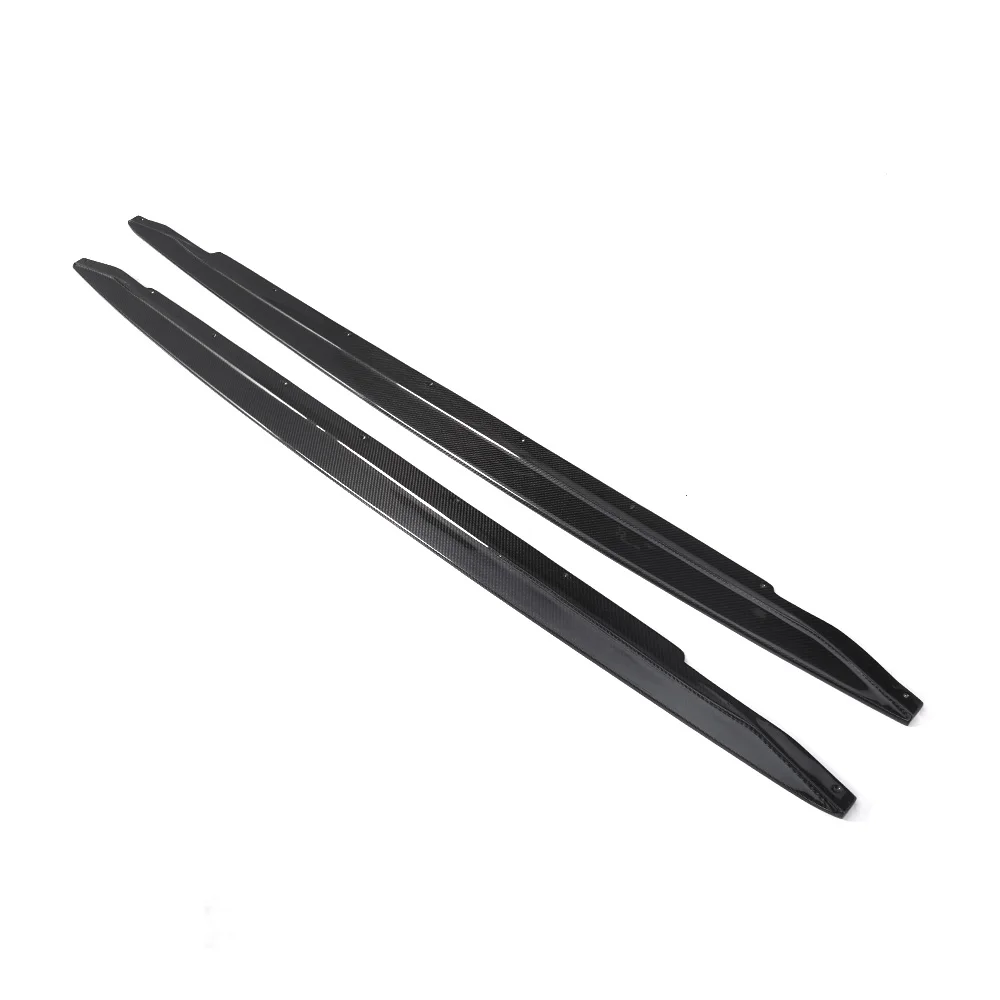 Dry Carbon Fiber SKD Style Double-sided carbon Side Skirts For BMW M3 G80 G81 2021+ Side Door Protect Skirts