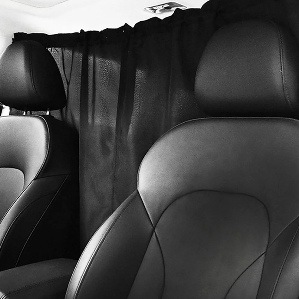 

2pcs Car Isolation Curtain For Privacy Blackout Sun Shade Auto Partition Suv Truck Interior Divider Cover Window Shades