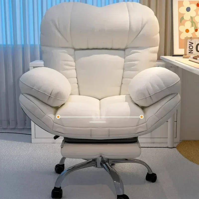 Chaise de bureau relaxante pivotante chaises de bureau paresseuses fauteuils à roulettes confortable salle de Pc jeu confortable Silla Oficina meubles