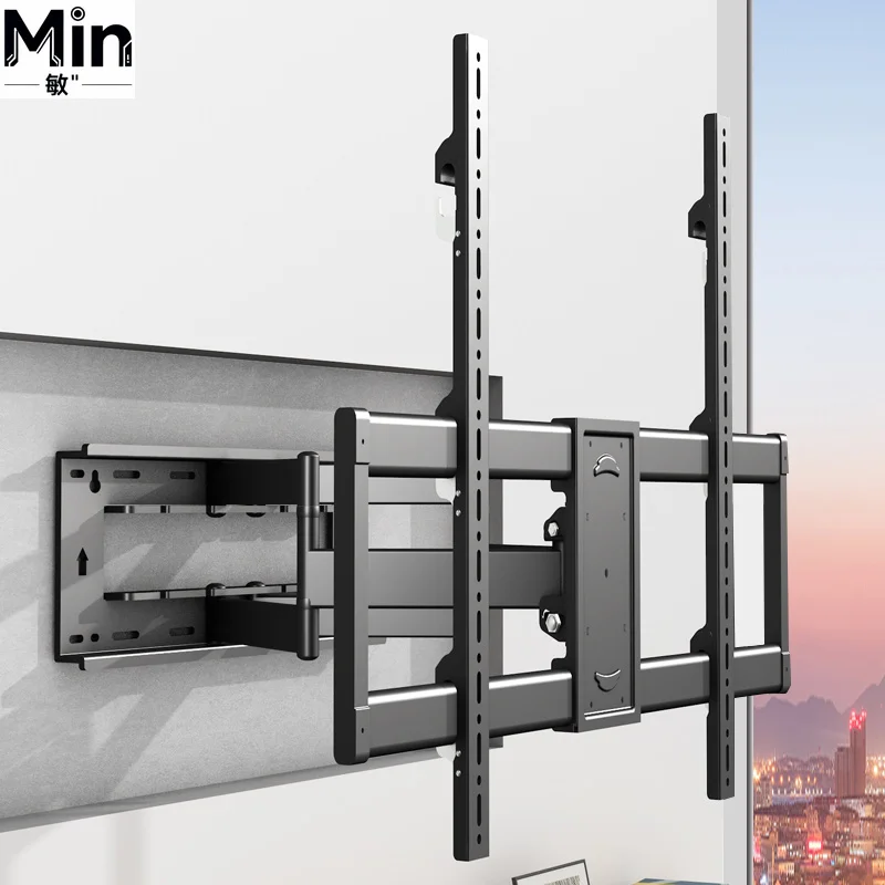 Full Motion Rotatable Heavy  Wall Mount TV Bracket for 55 to 100 Inch TV Max VESA 800x600mm Load Capacity Up to 150kg