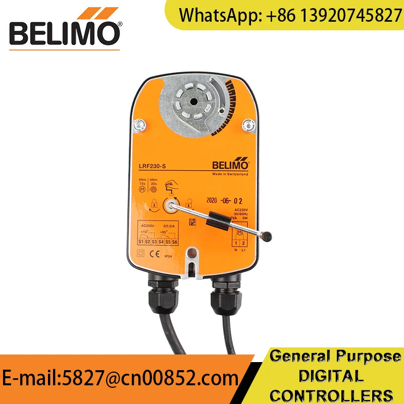 LRF230-S Belimo Ball Valve Actuator Rotary actuator with fail-safe for ball valves AC 100...240 V 4Nm Original product