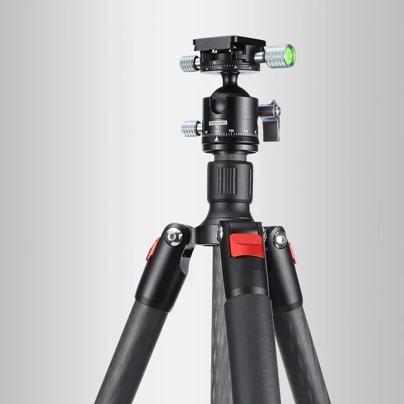 

Reverse Storage Double Pan Tripod Dual Panoramic Photography Professional Carbon Fiber Tripod for Digital Camera