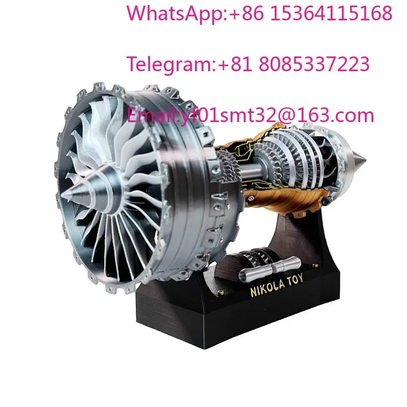 Trent900 engine model toy aircraft turbofan engine model stepless speed regulation tail flame effect
