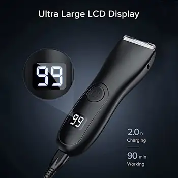 男性用ボディヘアトリマーボールシェーバー、敏感な部分用脱毛ビキニトリマー股間&ボディシェーバーグルーマーアームひげカミソリ 10 best sales 経絡トリマー - №2