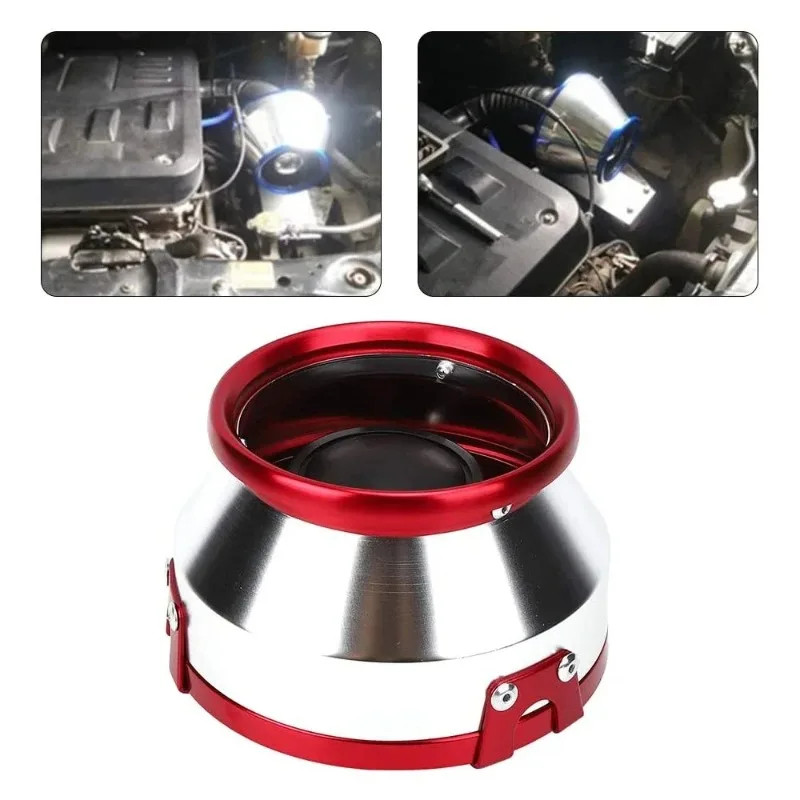 76mm Universal Car Sport Air Filter for Most of Car 3inch Open High Flow Air Intake Filter Box Aluminum Round Cone Air Filter
