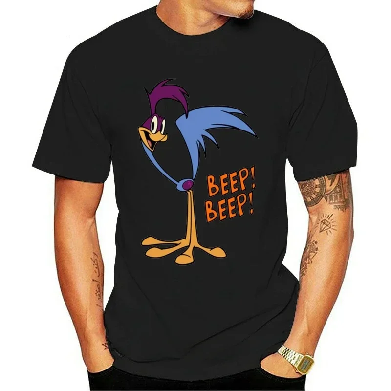 Road Runner Beep! Beep! Printed T Shirt Summer Streetwear Short-sleev O-neck Casual Harajuku Ventilate Unique New Style Tshirt