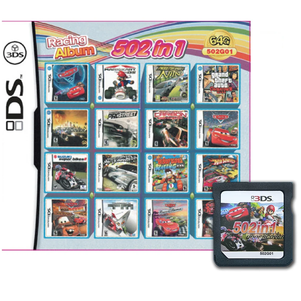 4300 In 1 Compilation DS NDS 3DS 3DS Game Cartridge Card Video Game Handheld Player