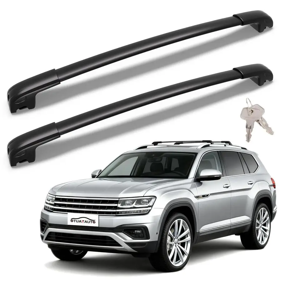 

Roof Rack Cross Bars Compatible with Volkswagen VW Tiguan 20182024 Not for Limited amp Taos 20222025, Aluminum 220lbs Crossbars