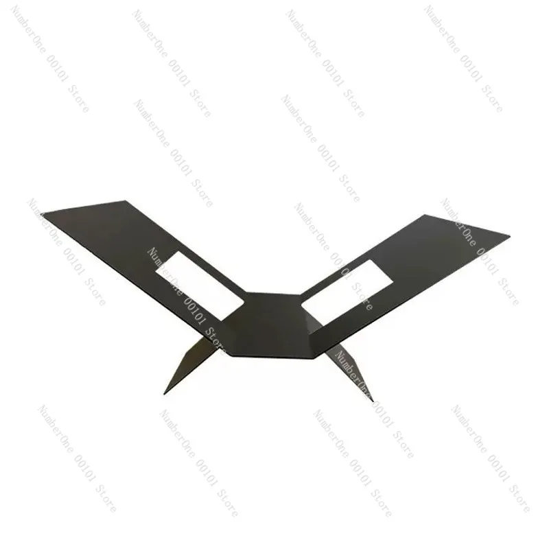 

Modern Minimalist Metal Hollow Bookshelf Decorative Magazine Rack Black White Display Stand for Model Room Hotel Home Office