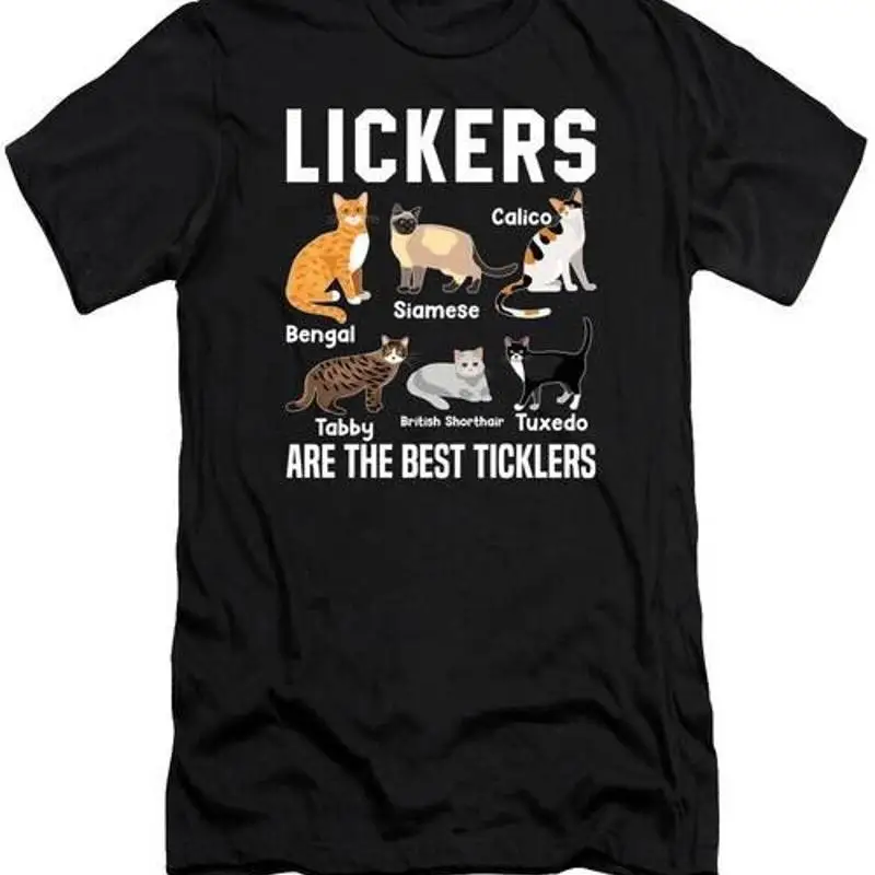 

Футболка Funny Lickers Are The Best Ticklers Cat Feline Pet Owners 2, S 2XL