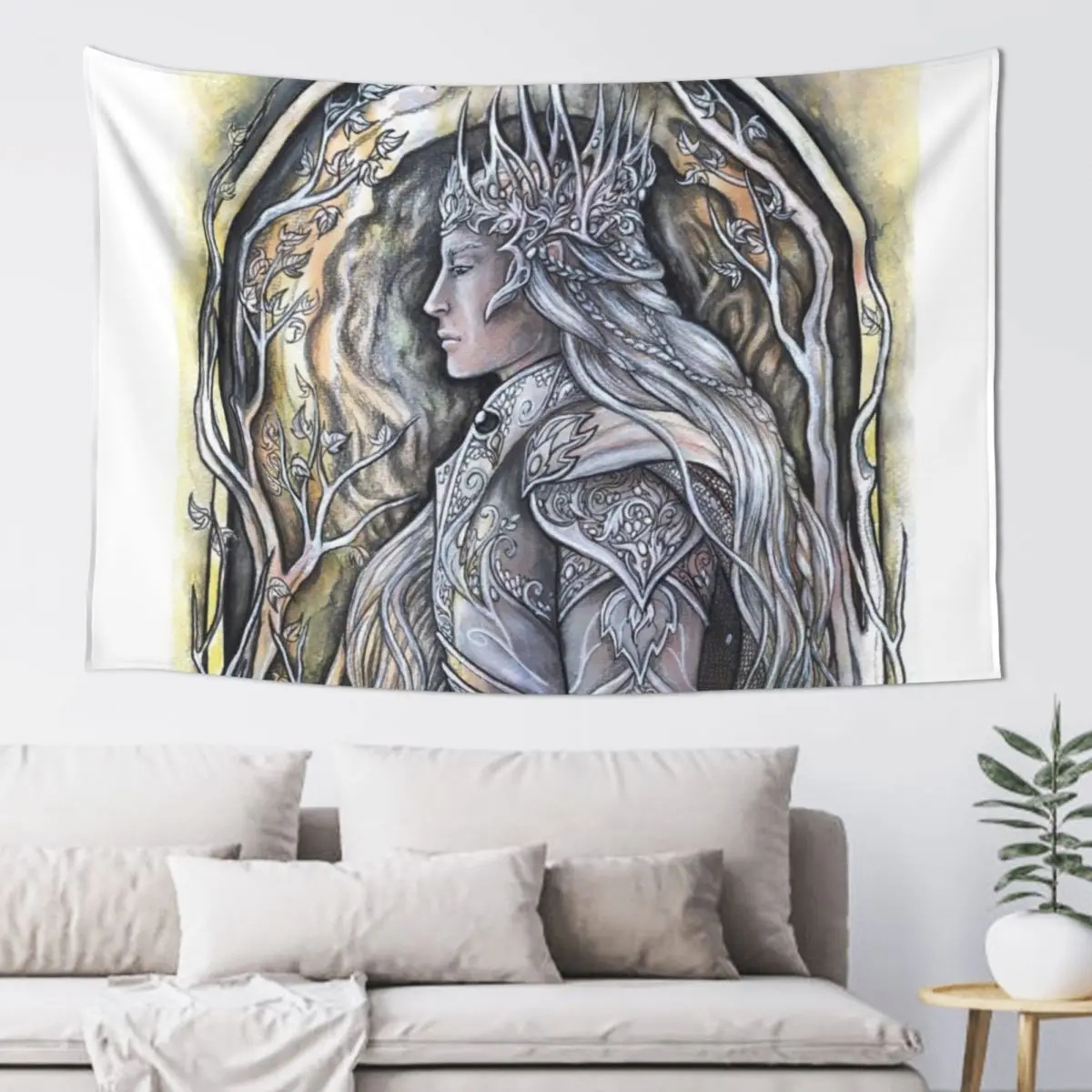 

Elven King Tapestry On The Wall Bathroom Decor Decorations For Your Bedroom Tapestry