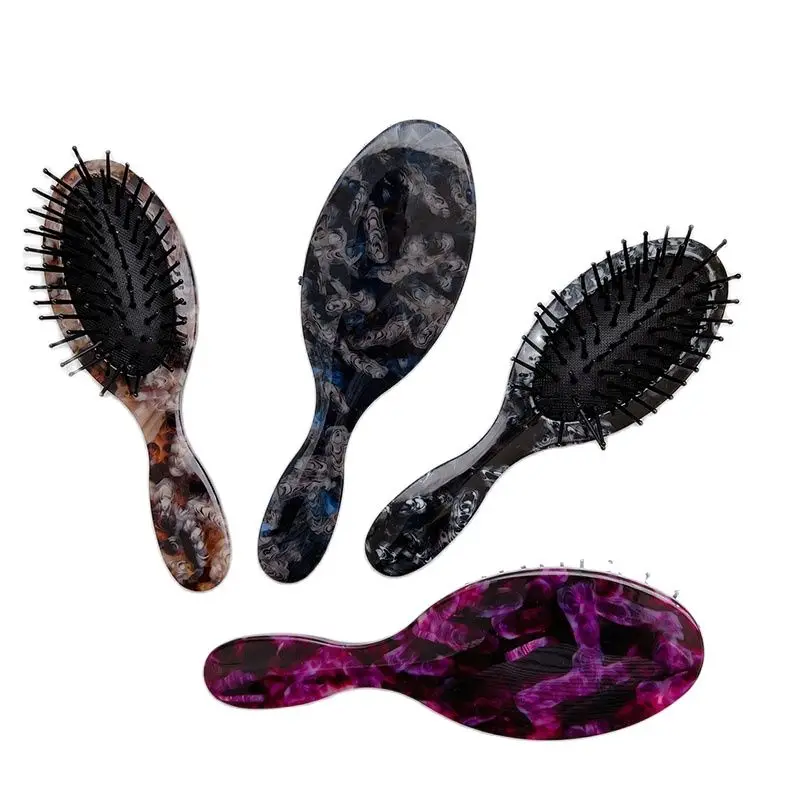Massage Air Cushion Comb Marble Grain Anti-static Multicolor Optional Airbag Hair Comb for Home Use