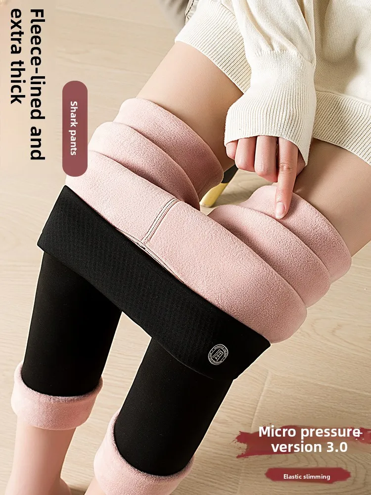 

Женские утепленные брюки для йоги с высокой талией, зимние, на флисовой подкладке, из овечьего вельвета, облегающие, повседневные, длинные