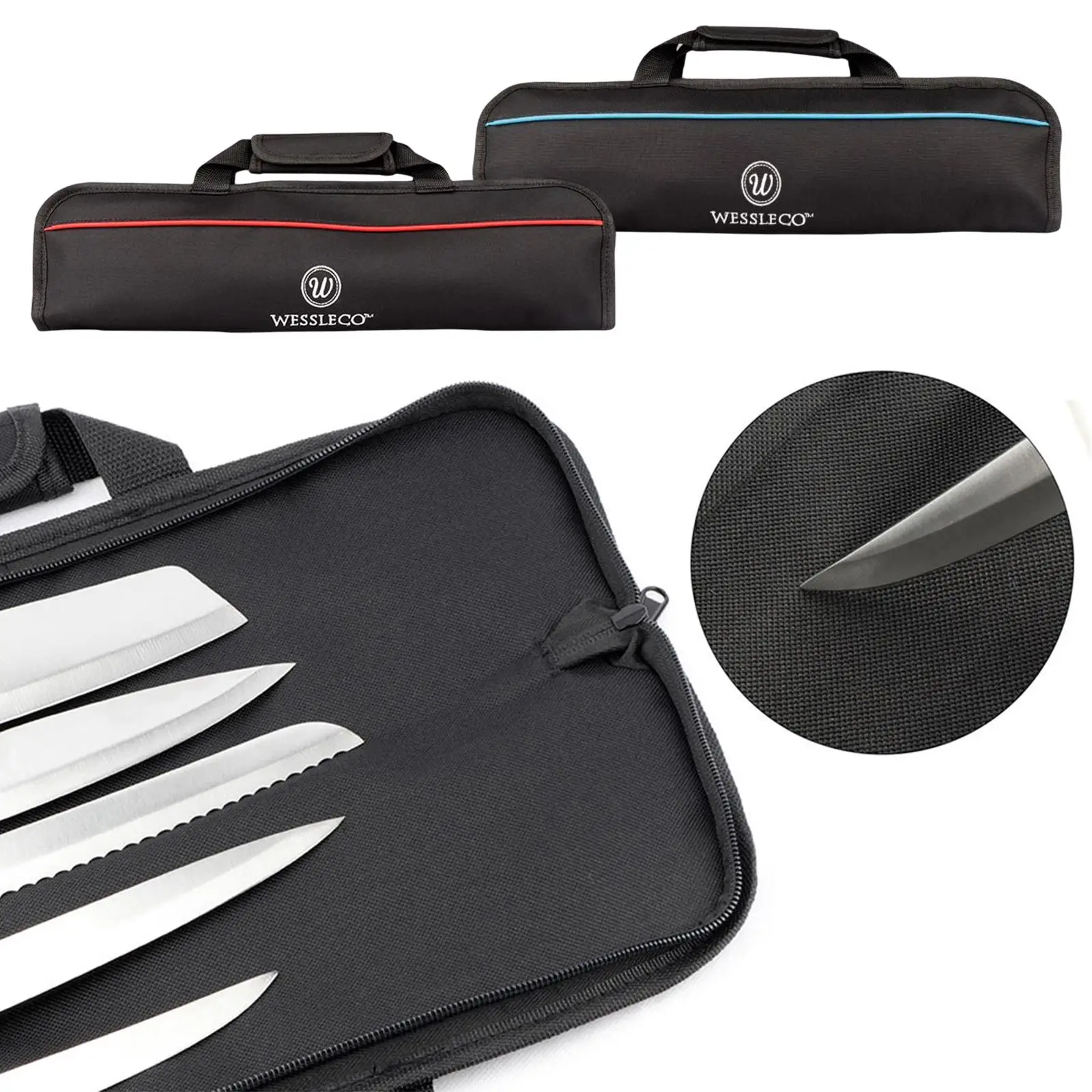 Knife Bag Cooking Tools Storage Carry Case Knife Cutlery Carrier for Home