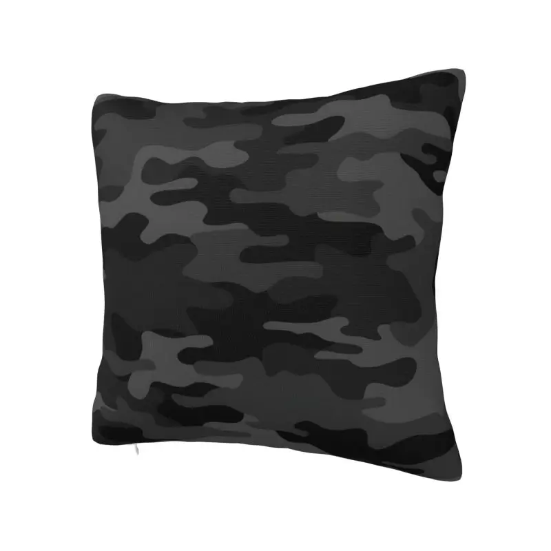 Luxury Gray Black Forest Camouflage Cushion Cover 50*50 cm Velvet Throw Pillow Case for Living Room Sofa Chair Pillowcase
