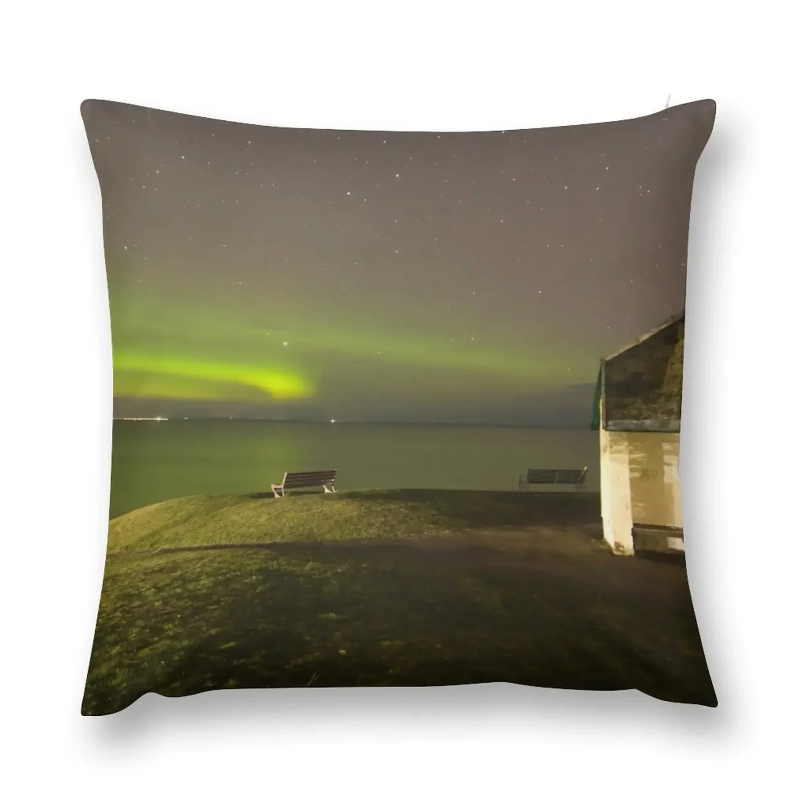 Aurora Borealis ,Nairn,Highlands of Scotland Throw Pillow pillows decor home Pillowcases For Pillows pillow