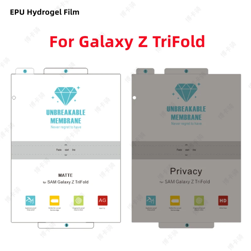 

Matte Repairing Hydrogel Film For Galaxy Z TriFold HD Privacy Screen Protector For Galaxy Z TriFold HD EPU Protective Film