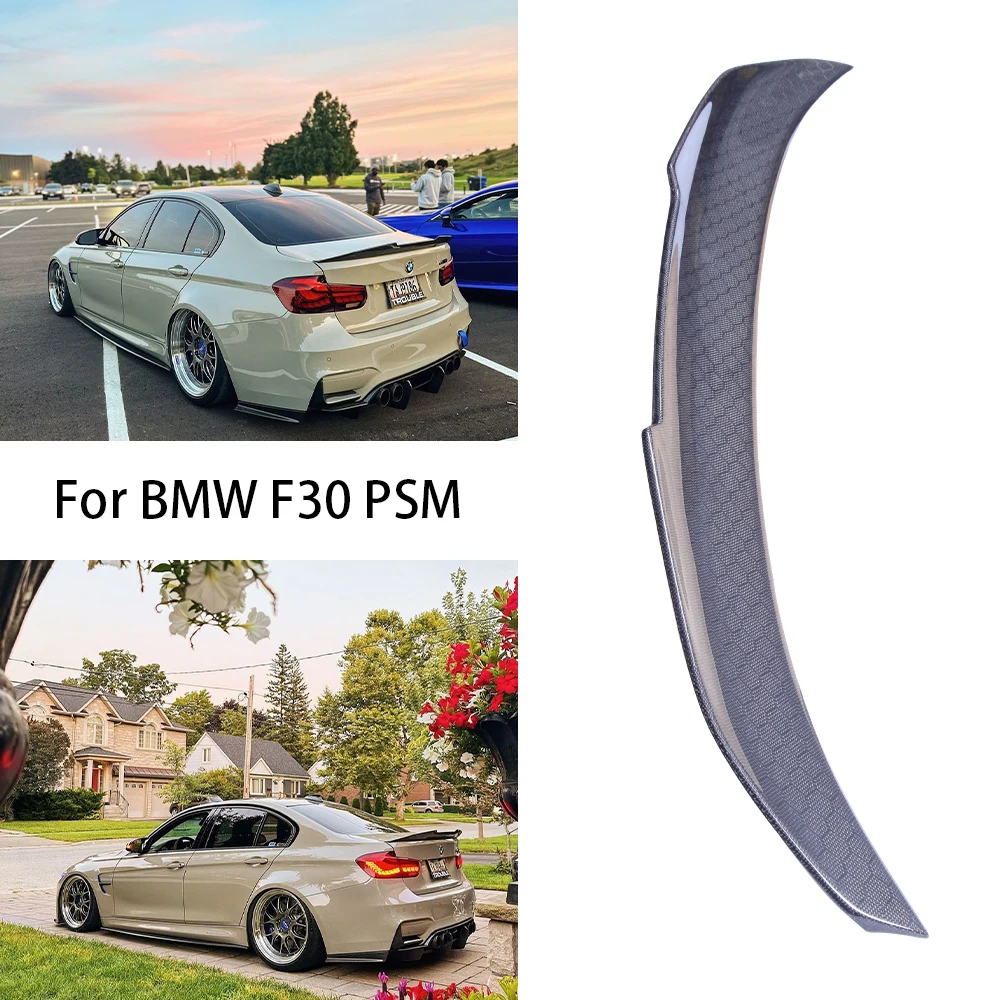 

For BMW 3 Series F30/M3 F80 Sedan PSM Style Honeycomb Carbon fiber Rear Spoiler Trunk wing 2011-2019