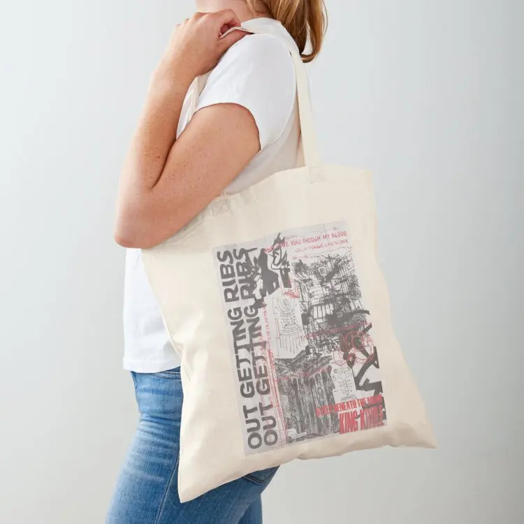 

Getting Ribs Krule Poster - Red Version Tote Bag tote bag university Cloth bags handbag Women bags