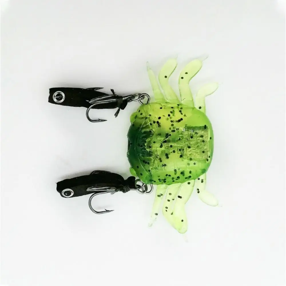 Silicone Fishing Lure with Hook Bionic 3d Simulation Crab Fishing Bait 4.5cm 5.8g Octopus Artificial Bait