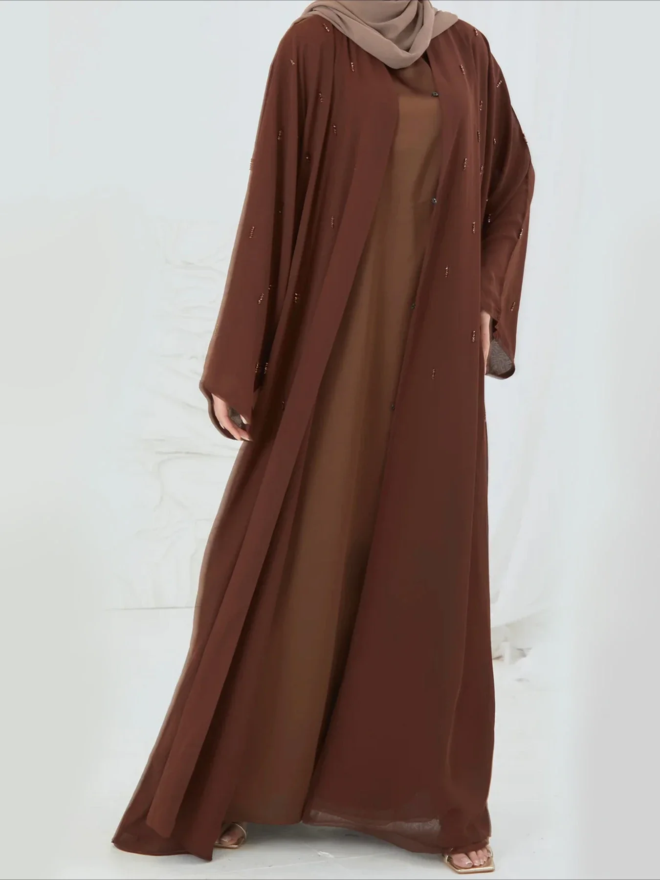 Eid Muslim Women Abaya Party Dresses Beading Cardigan 2026 Jalabiya  Abayas Kaftan Arab Long Robe Ramadan Morocco Dubai Islam