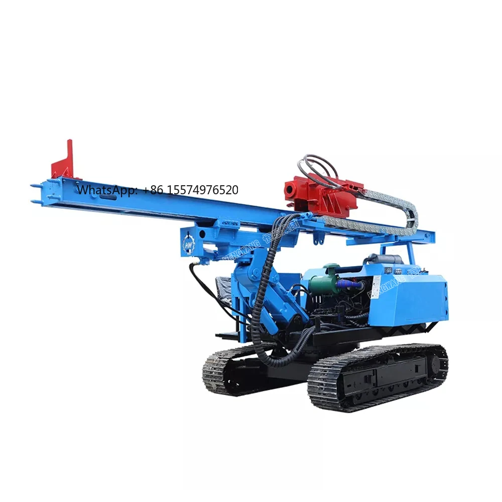SellingBest Selling 2025 Bore Pile Machine HWL500R Ground Screw Pile Driver Hengwang Solar Photovoltaic Pile Driver Machine