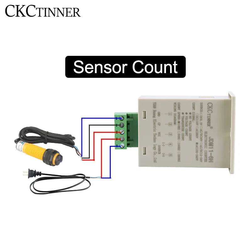 Digital Counter JDM11-6H Electronic Industrial Counter with Proximity Switch NPN LJ12A3 LJ18A3 E3F-30C4 PL05-N SN04 Foot Switch