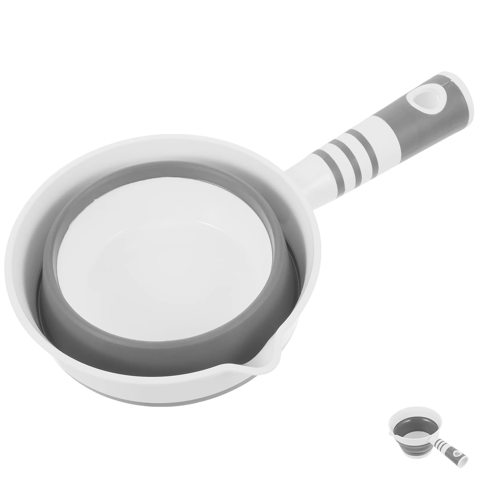 

Portable Foldable Water Ladle Collapsible Kitchen Scoop for Bath Camping Fruit Vegetable Wash Plastic Cleaning Tool