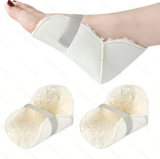 2Pcs Adjustable Heel Protection Pads, Soft And Breathable Pressure Relief Cushions. Prevent Bedsores, Protect Ankles And Feet, Suitable for Bed Rest, Sitting Posture And Shoe Wearing.