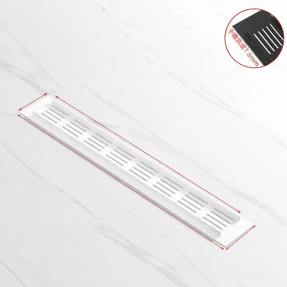 Aluminum Alloy Ventilation Grille Rectangular Air Vent Cover For Wardrobe Cabinet Shoe Cabinet Dustproof Heat Dissipation Mesh
