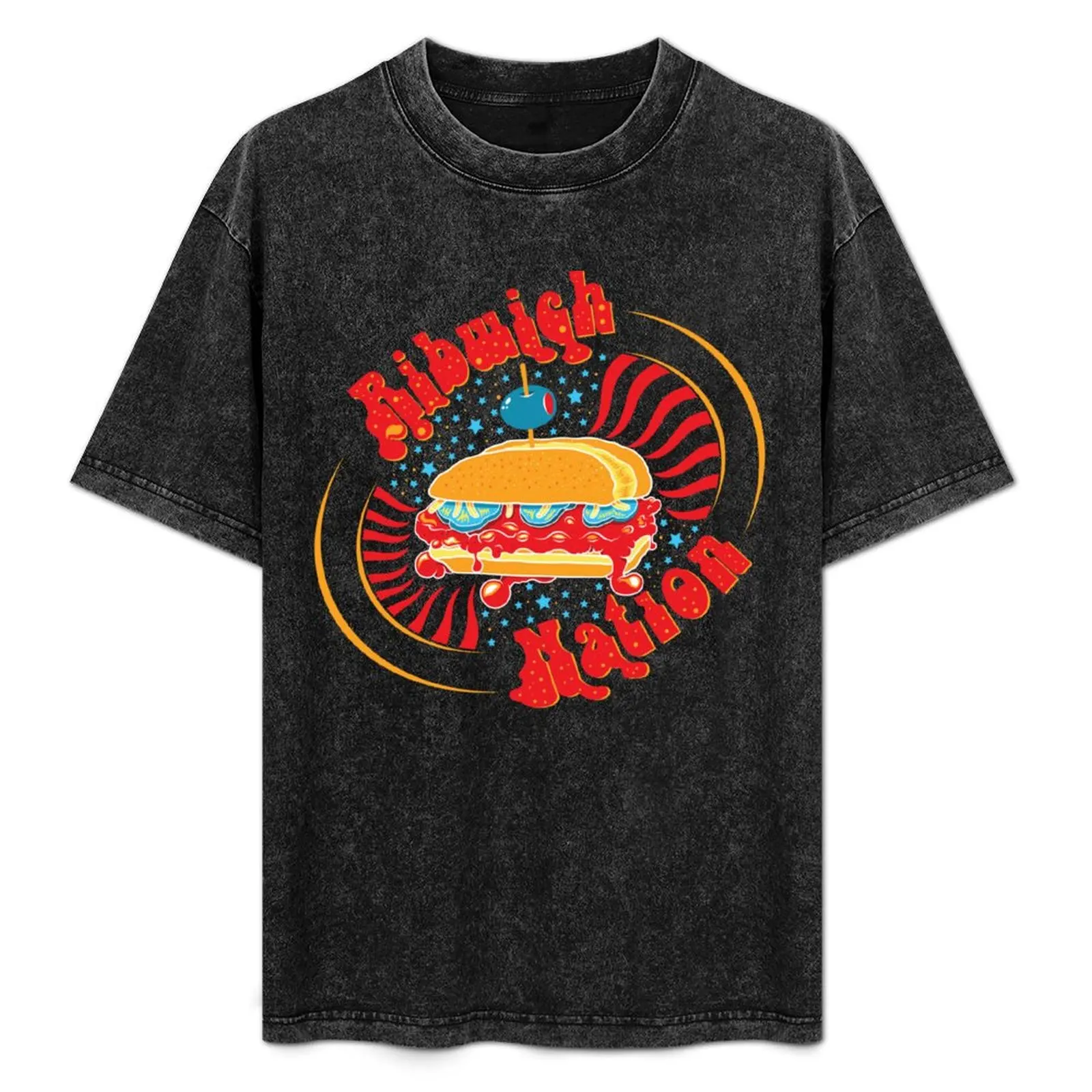

Ribwich Nation T-Shirt anime tshirt topping luxury designer Men's t shirts